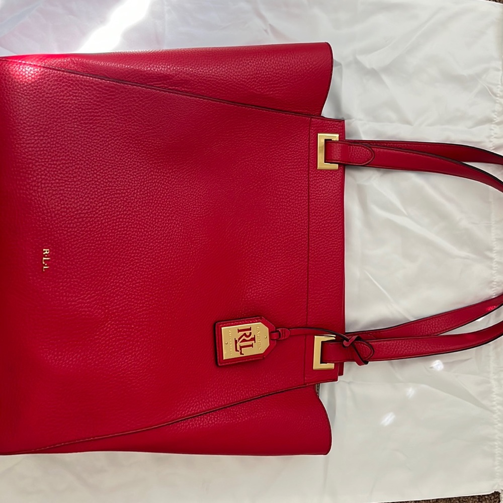 Red Ralph Lauren Tote